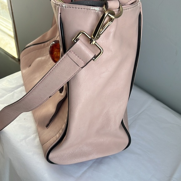 Essentiel Antwerp Tote Bag Vegan Pink Blush Large Strap Purse - Picture 12 of 14